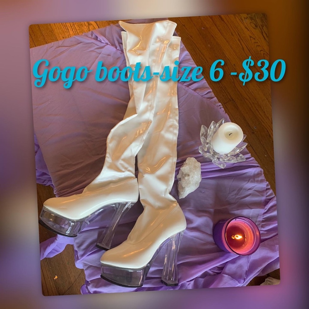 White Gigi boots